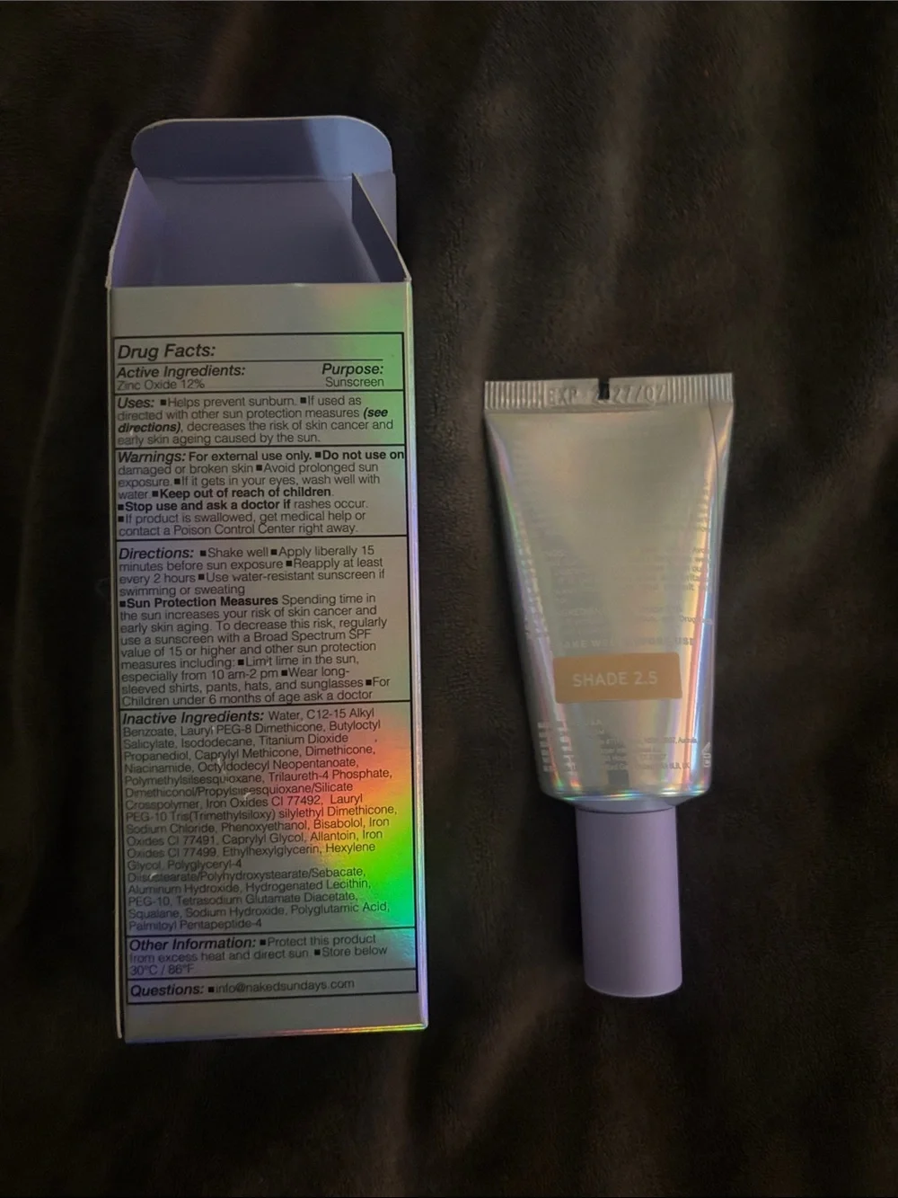 Naked Sundays Mineral Peptide Foundation - Shade 2.5